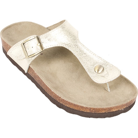 White Mountain Gold Sandals size 7 - Picture 2 of 7